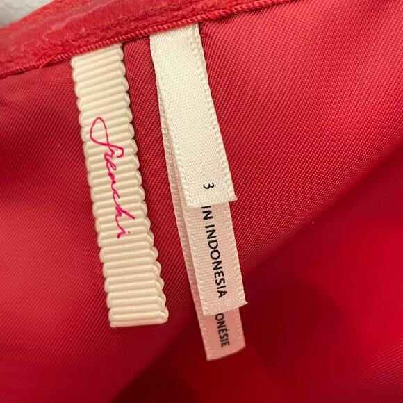 Frenchi Strapless Red Striped Strapless Cocktail Party Dress Size 3 NEW - Picture 6 of 7